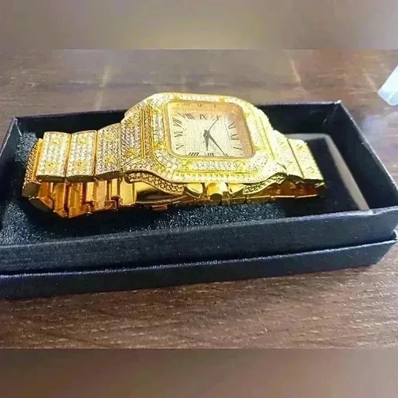 Square rhinestone watch - Picture 2 of 3